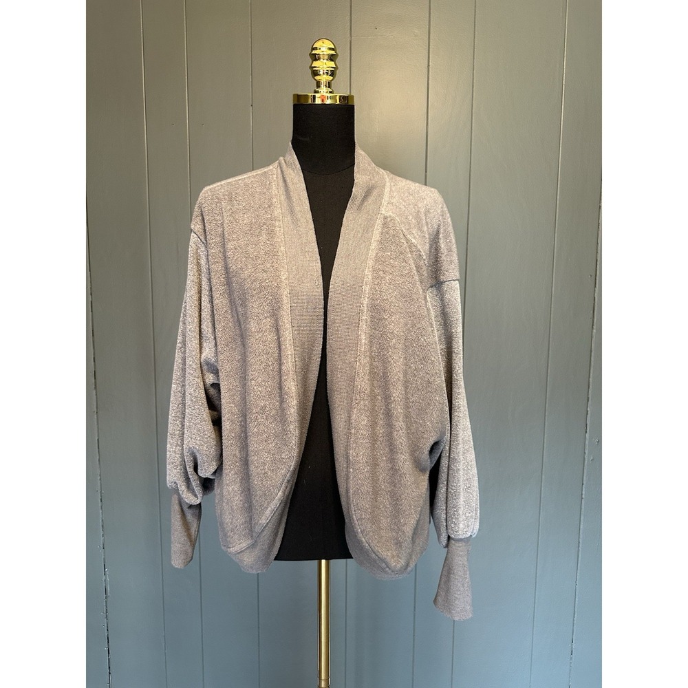C&C California Open Front‎ Shawl Cardigan Grey L Large
